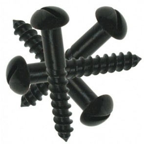 No. 6 Gauge Jap Black Screws (length 3/4-1")