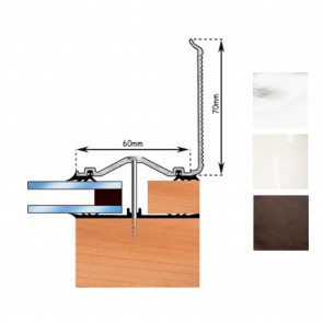 Exitex - Capex 60 with Gasket (Rag 55) Wall Flashing Profile - Various Lengths & Finishes