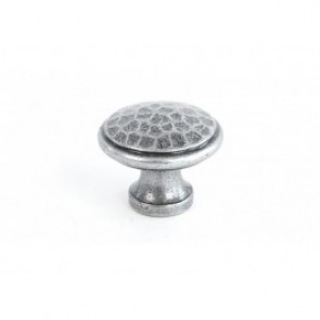 Beaten Cupboard Knob - Pewter