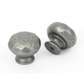 Pewter Hammered Knob - Various Sizes