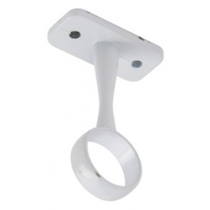 Ø 19mm Wardrobe Tube Centre Bracket - White