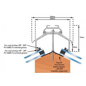 Exitex - Cresfinex MK4 100mm Ridge - Mill (Various Lengths)
