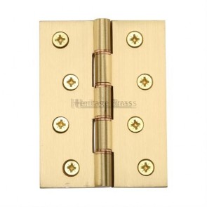 Solid Brass Butt Hinges with Double Phosphor Washers (PR)