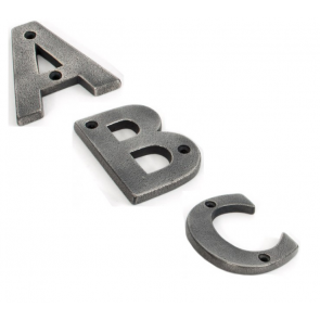 Letters A to Z - Antique Pewter 