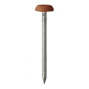 50mm Polymer Head Nails Brown Large Head (100)