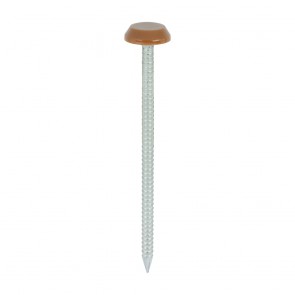 65mm Polymer Head Nails Brown Large Head (100)