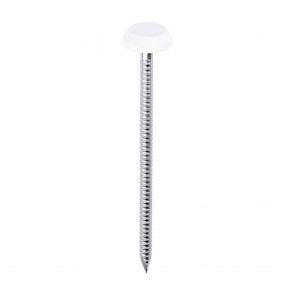 Polymer Head Nails White - Various Sizes