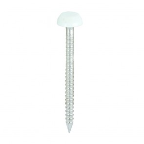 30mm Polymer Head Pins White (250)