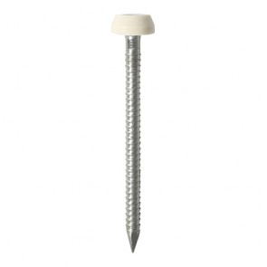 40mm Polymer Head Nails Cream (250)