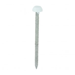40mm Polymer Head Nails White (250)