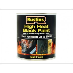 Rustins High Heat Paint 600°C Black