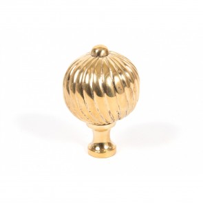 Spiral Cabinet Knob - Brass