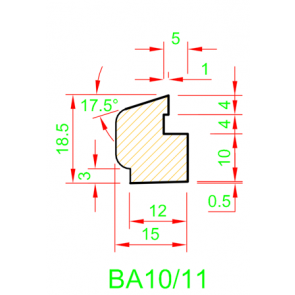 Exiwood Secret Nail Glazing Bead (BA10/11) 18.5mm x 15mm x 3m White (Pack 10)