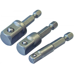 Hex to Square Drive Adaptor Set of 3