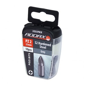 PZ2 Steel Driver Bits - 25mm (Pack 10)