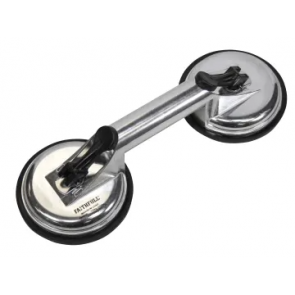 Double Pad Aluminium Pro Glass Suction Lifter 120mm Pads (110kg)
