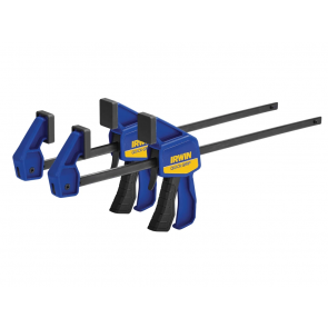Irwin Light Duty Quick Grip Mini Clamps Twin Pack 300mm (12") - 63kg