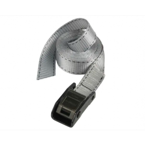 Lashing Strap with Metal Buckle, Grey 5m 150kg