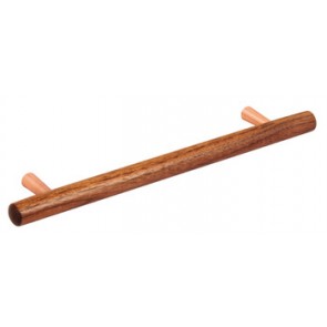 T-Bar Handle, 218mm (160mm cc)- Walnut/Copper