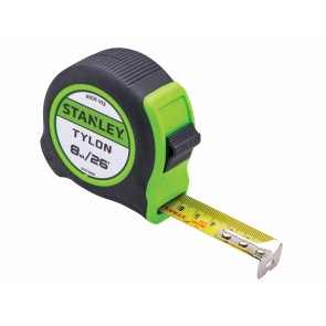 Stanley Hi-Vis Tylon Tape (8m / 26ft)
