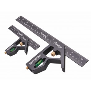 Faithfull 150mm (6") & 300mm (12") Combination Square Set