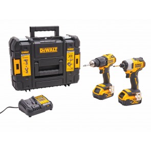 DeWalt 18V Combi Drill & Impact Driver with 2 X 5Ah Li-ion Batteries            