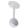 Ø 25mm Wardrobe Tube End Bracket - White