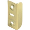 Plated Angled Strike Plate - Brass