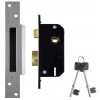 5 Lever Sash Lock 2" - Satin Chrome