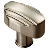 Art Deco Cabinet Knob 30mm x 20mm - Satin Nickel