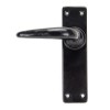 Smooth Lever Handle Set - Black