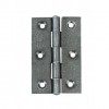 Steel Butt Hinges (pair) - Pewter Patina
