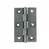 Steel Butt Hinges (pair) - Pewter Patina