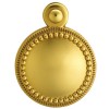 Carlisle Beaded Covered Escutcheon - Polished Brass