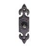 Ludlow - Fleur De Lys Bell Push - Black