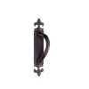 Ludlow - Armorial Pull Handle On Backplate RH - Black