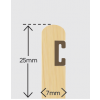 25mm x 7mm Timber Parting Bead + Carrier Primed 3m (Pack 10)