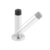 Sprung Wall Mounted Door Stop - 76mm - Polished Chrome
