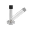 Sprung Wall Mounted Door Stop - 76mm - Satin Chrome