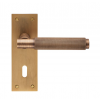 Varese Knurled Lever Handle Range - Antique Brass