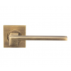 Equi Lever on Square Rose - Antique Brass