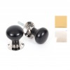 Ebony Bun Mortice/Rim Knob Sets - Various Finishes