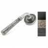 Hammered Newbury Lever on Rose Set (Beehive) - Various Finishes