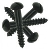 No. 8 Gauge Round Head Screws Black (Length ¾" - 2")