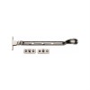 Victorian Casement Window Stays - Polished Nickel