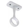 Ø 19mm Wardrobe Tube Centre Bracket - White