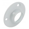 Ø 25mm Wardrobe Tube Socket - White