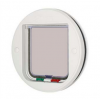 Locking Cat Flap for Glass - White